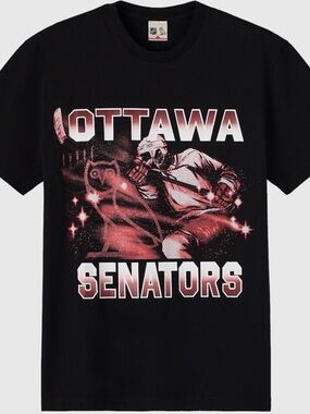 OVO x NHL Ottawa Senators Black Graphic Tee Unisex